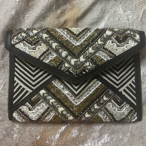 Rebecca Minkoff: Beaded Leo Clutch Brand New with Tags